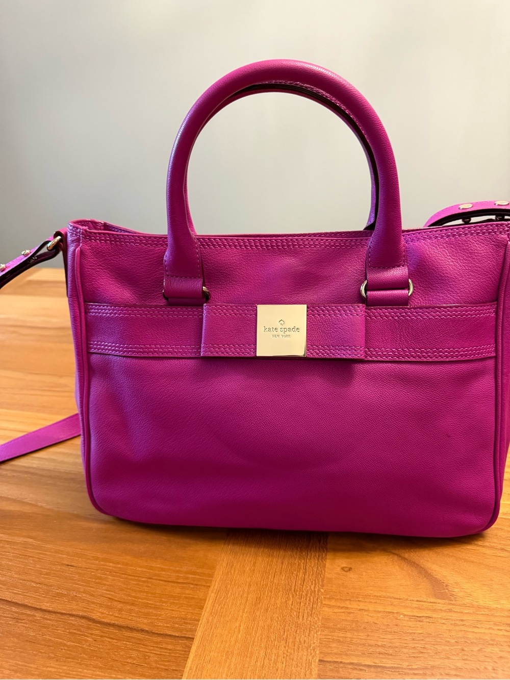 kate spade Fuchsia Pink Leather Satchel